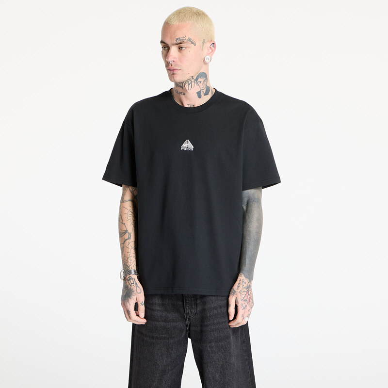 Tričko Nike ACG Mens T-Shirt Black/ Lt Smoke Grey/ Summit White