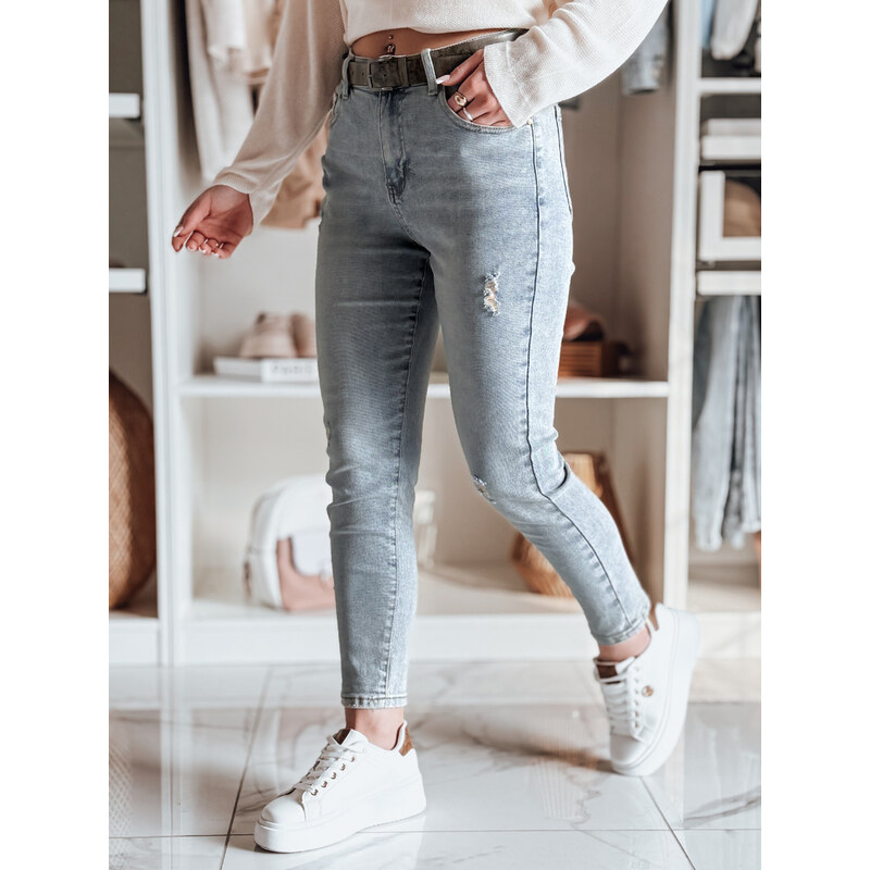DStreet Dámské slim fit džíny s pasem MIXFELL