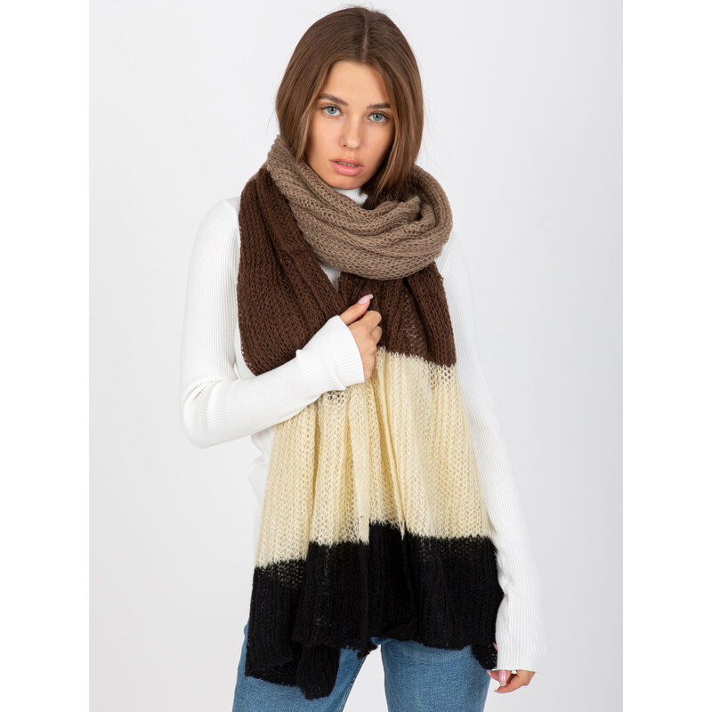 BASIC Barevná dlouhá šála - hnědá -AT-SZ-LM72271.94