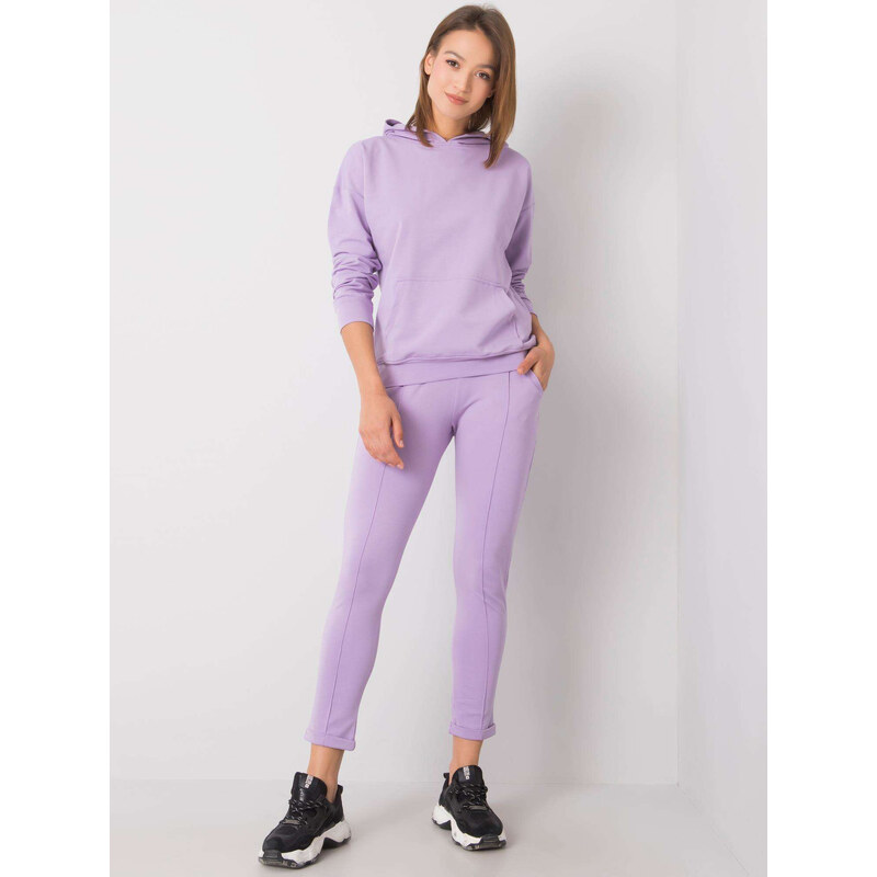 RUE PARIS Světle fialová dámská tepláková souprava -purple Lila 84023565