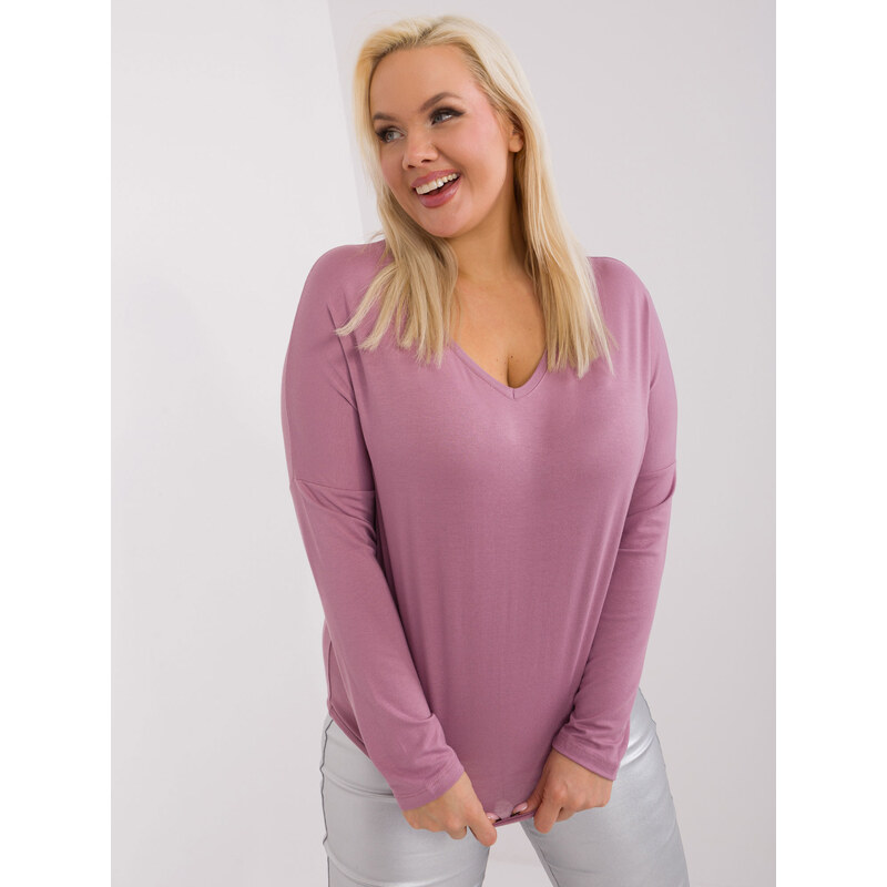 RELEVANCE Růžové tričko s dlouhým rukávem --dark pink Růžová 88286034