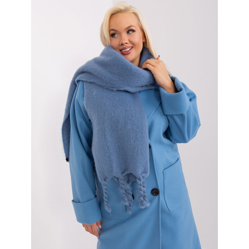 ITALY MODA Modrá šála s copy -dark blue 88286044