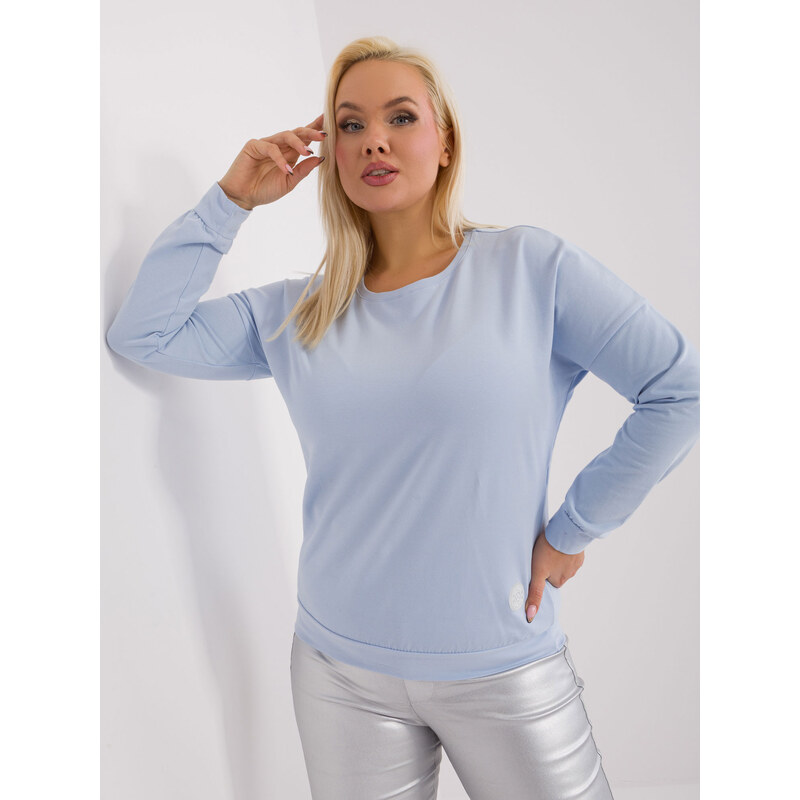 RELEVANCE Světle modré jednobarevné tričko -light blue Světle modrá 88286100