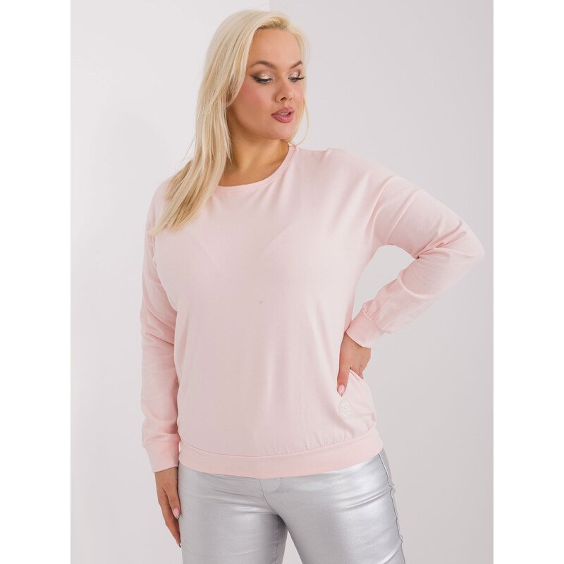 RELEVANCE Světle růžové jednobarevné tričko -light pink Světle růžová 88286103