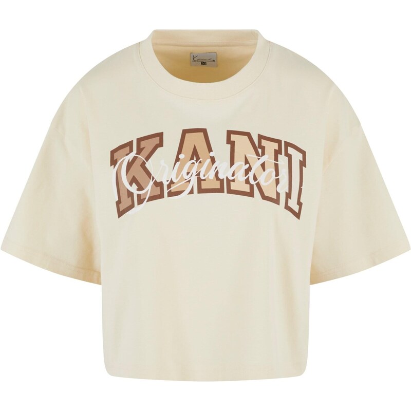 Karl Kani Tričko krémová / hnědá / offwhite 105464455