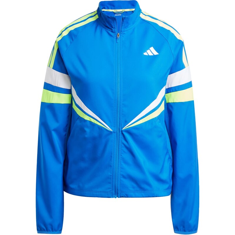ADIDAS PERFORMANCE Sportovní bunda Adizero azurová / světle zelená / 105467003