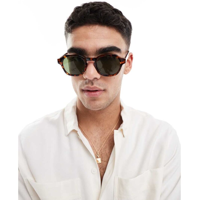 A.Kjaerbede Zan square sunglasses in havana-Brown 105221866