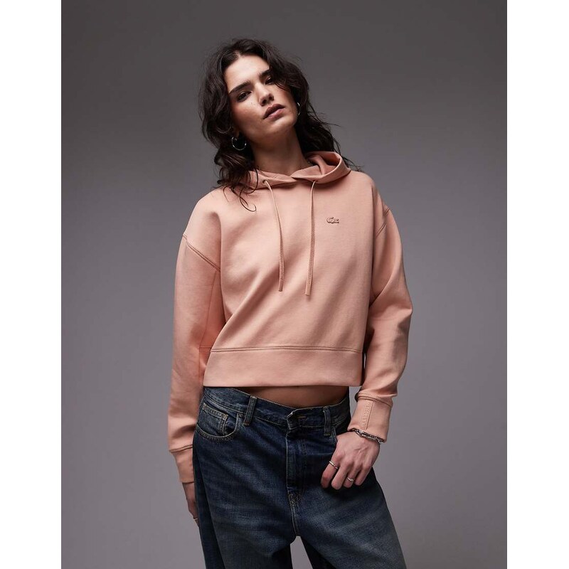 Lacoste oversized hoodie in light pink 105222253