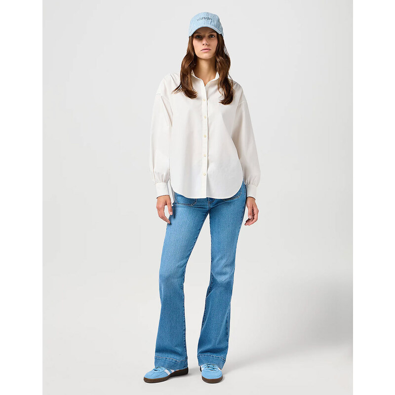 Dámské džíny WRANGLER FLARE VELVET SKY 112362360 105226053