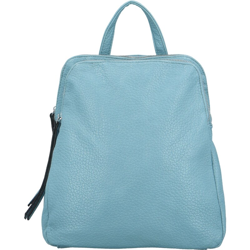 Turbo bags Moderní dámský koženkový batůžek Robbie new, světle modrý 105232174