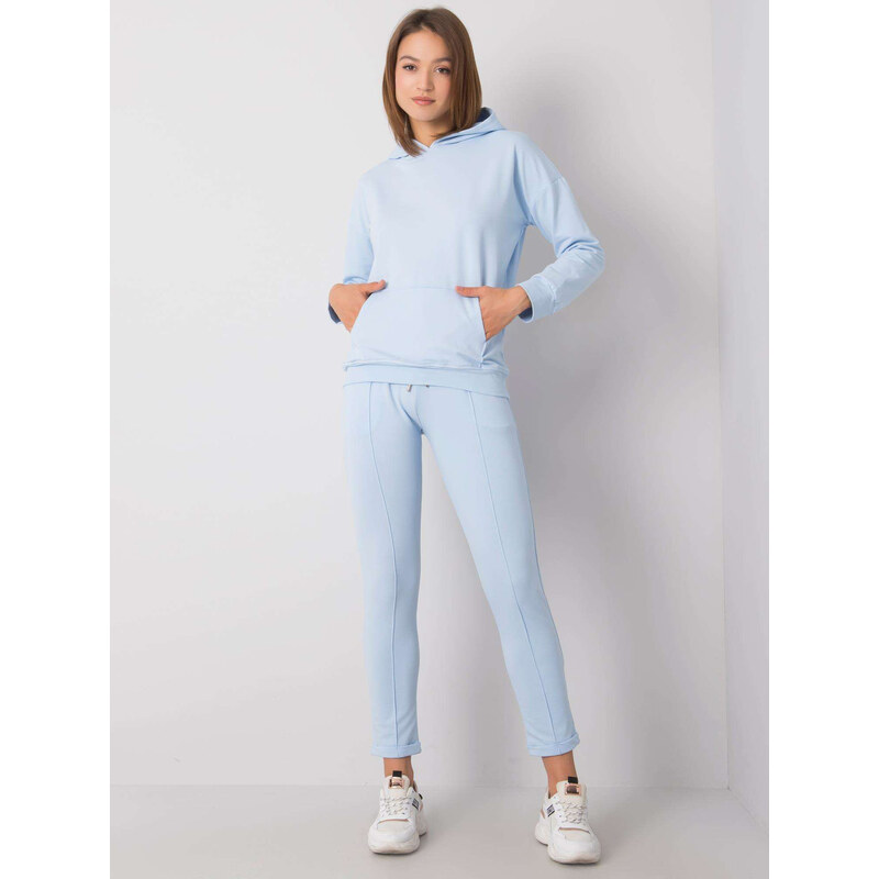 RUE PARIS Světle modrá dámská tepláková souprava -blue 62121619