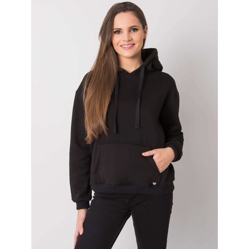 BASIC FEEL GOOD Černá dámská mikina s kapucí -black 66266828