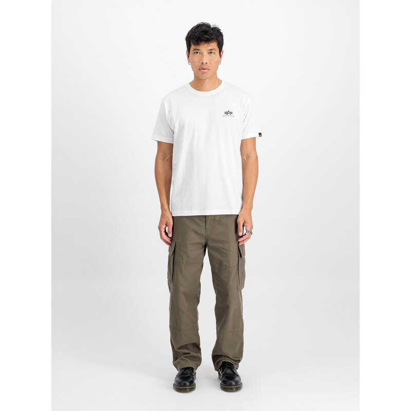 Tričko Alpha Industries Basic T-Shirt SL bílé