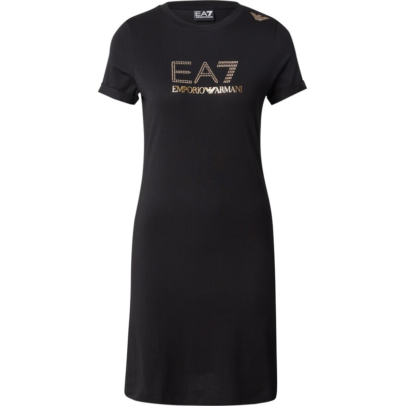 EA7 Emporio Armani Šaty TRAIN EVOLUTION zlatá / černá