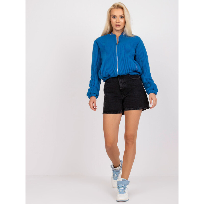 RUE PARIS Modrý prošívaný bomber Haiti --blue Modrá 74564762