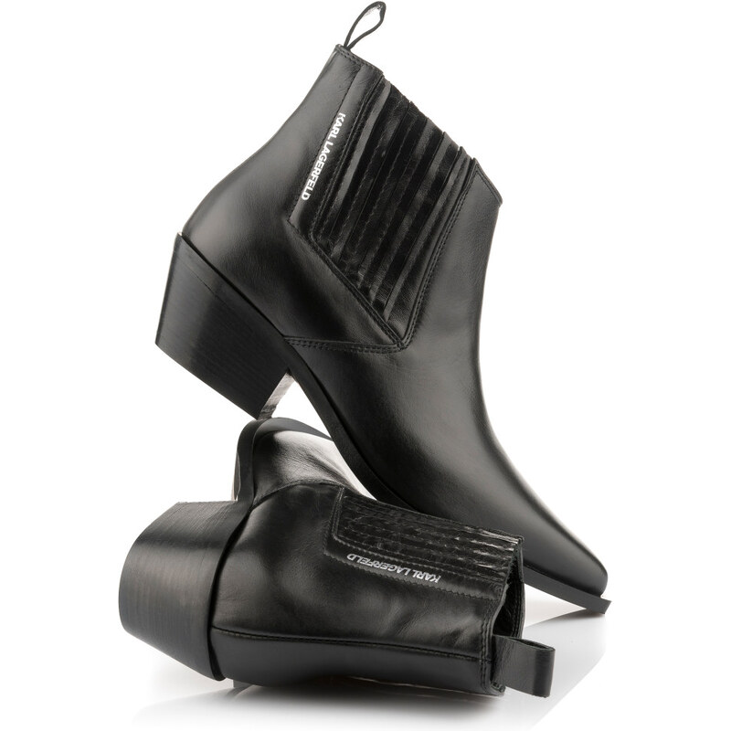 KOTNÍKOVÁ OBUV KARL LAGERFELD KANSAS SHORT GORE BOOT