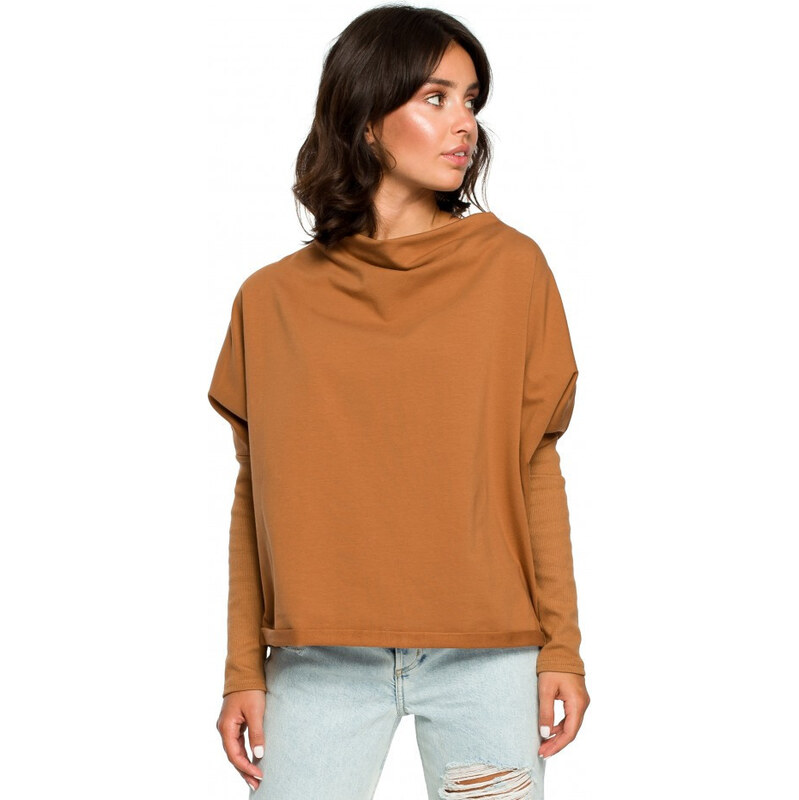 Dámská halenka B094 Karamelová - BeWear