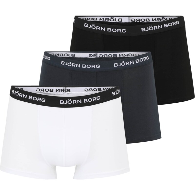 BJÖRN BORG Boxerky námořnická modř / černá / bílá 105416353