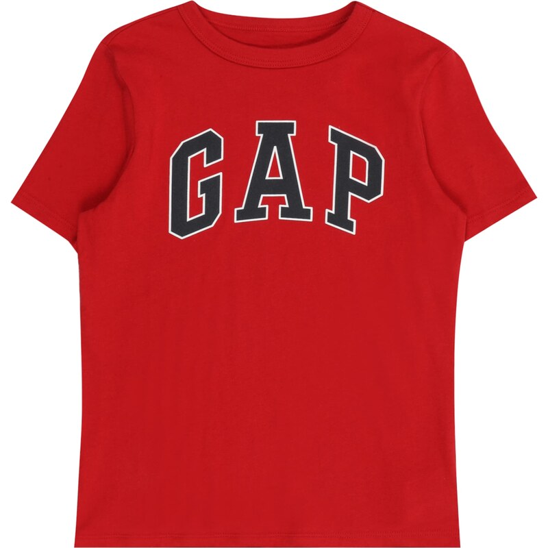 GAP Tričko červená / černá / offwhite