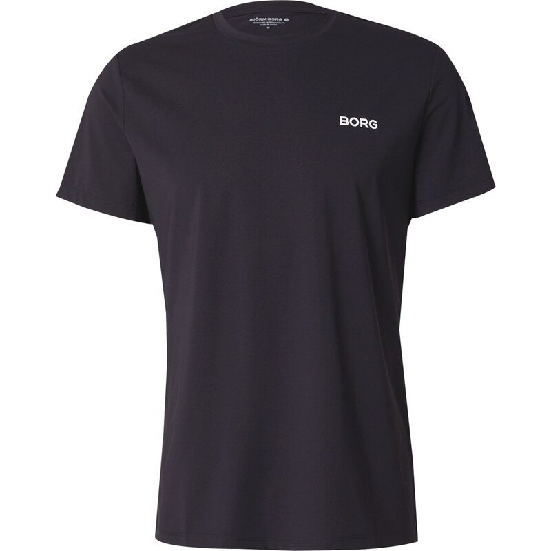 BJÖRN BORG Funkční tričko ESSENTIAL černá / bílá 105416320