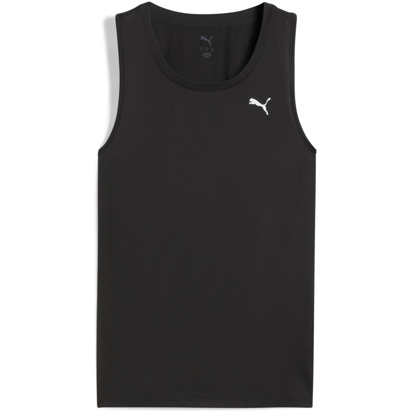 PUMA Sportovní top Tad Essential černá / bílá 105472722