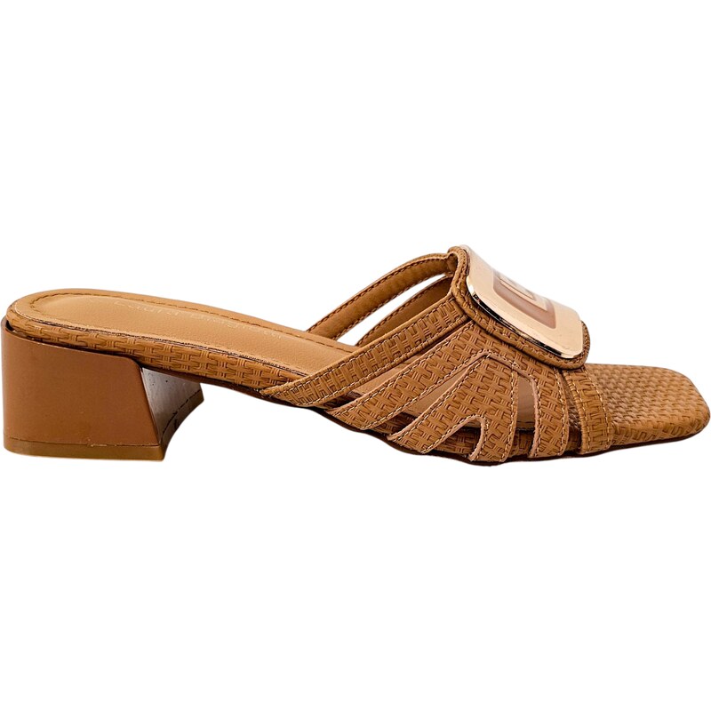 Béžové nazouváky Laura Biagiotti Raffia Sand