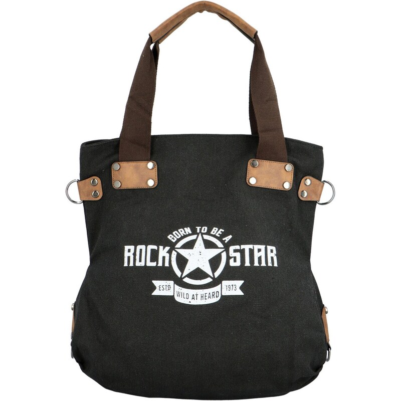 Turbo bags Trendy dámská textilní taška do ruky Eliane, černá
