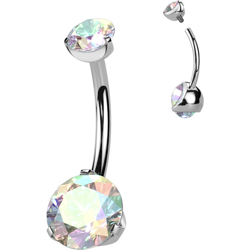 Atreya Titanový piercing do pupíku s vnitřním závitem Soft