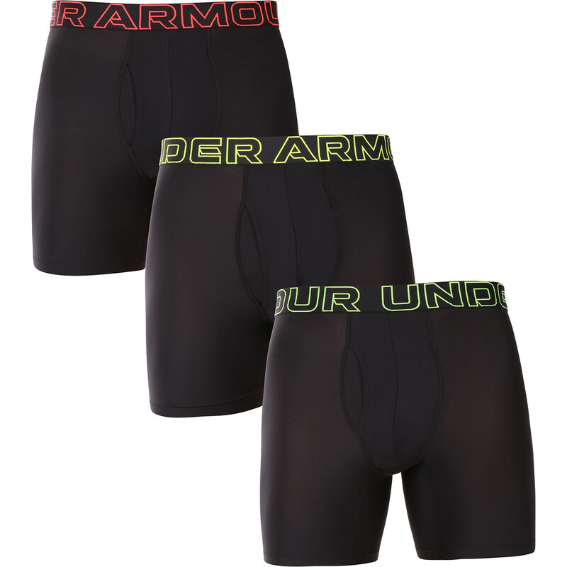 3PACK pánské boxerky Under Armour černé (1383884 005)