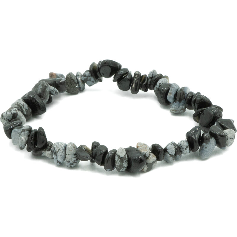 Olivie Náramek OBSIDIÁN sekaný 9293 103007398
