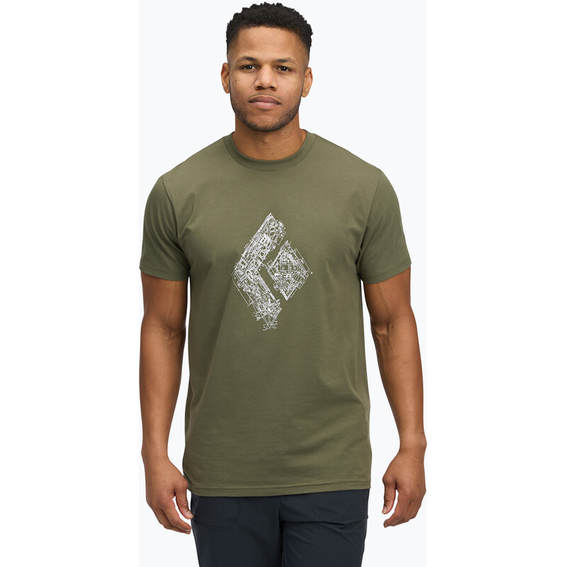 Pánské tričko Black Diamond Engineered Diamond SS Tee tundra t