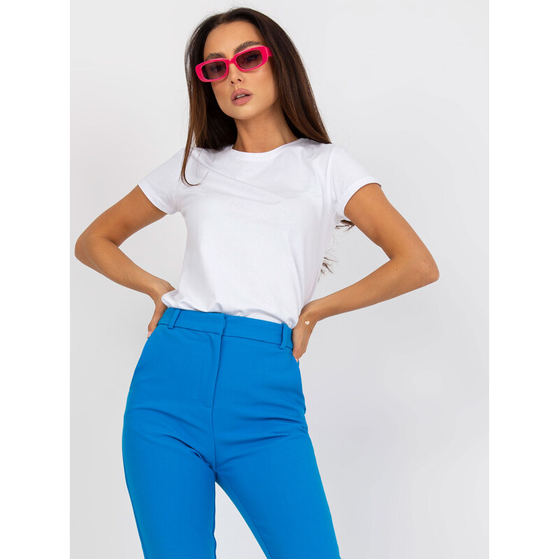 BASIC FEEL GOOD Bílé tričko s kulatým výstřihem -white Bílá 72663984