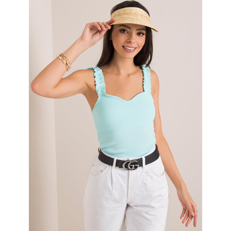 RUE PARIS Dámský mintový top -mint 52830158