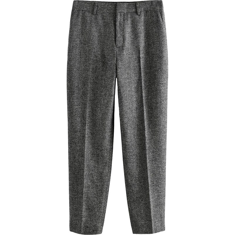 Next Kalhoty s puky šedá / offwhite