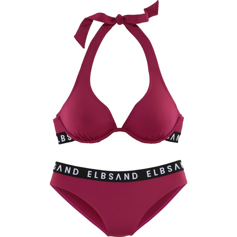 Elbsand Bikiny světle šedá / bobule / černá