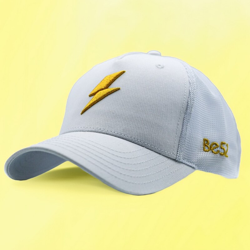 Be52 Bolt kšiltovka premiumS white/gold