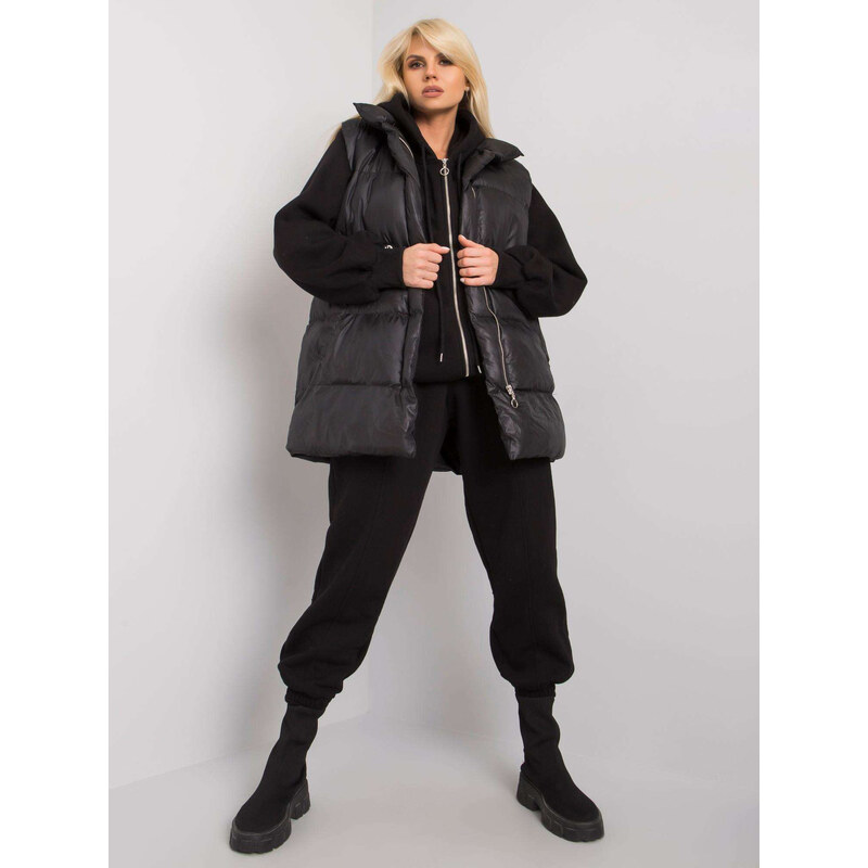 BASIC Černá tepláková souprava s vestou --black 84023856