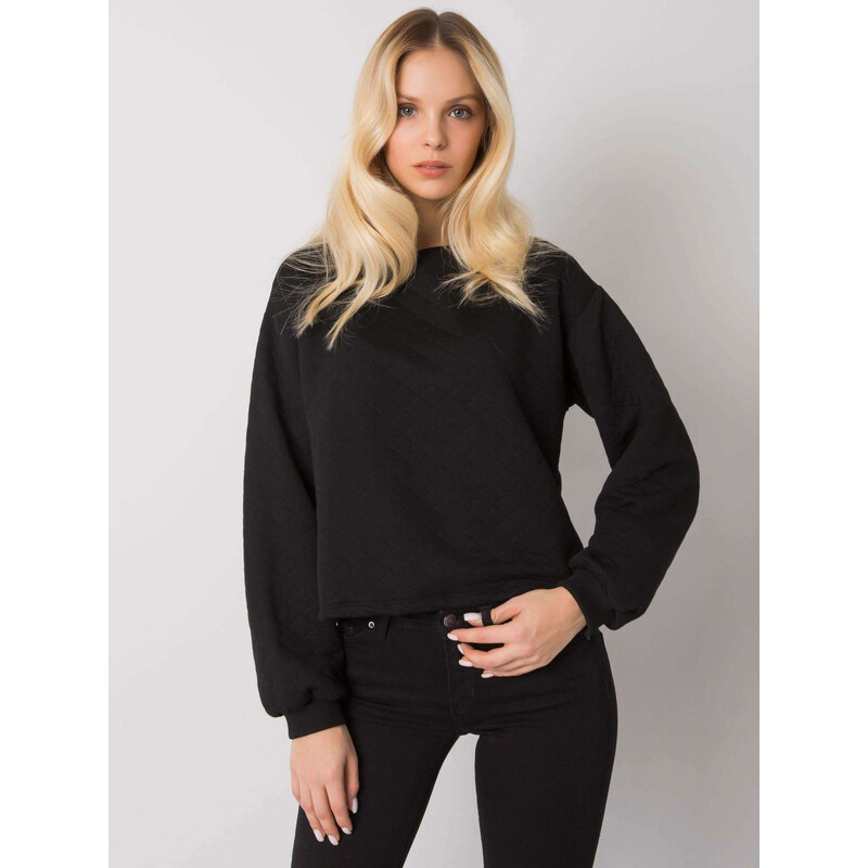 BASIC FEEL GOOD Černá dámská prošívaná mikina -black 66266858