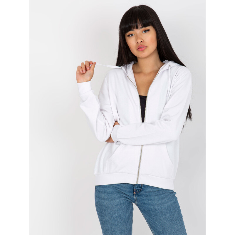 BASIC FEEL GOOD Bílá mikina s kapucí -white 72715482