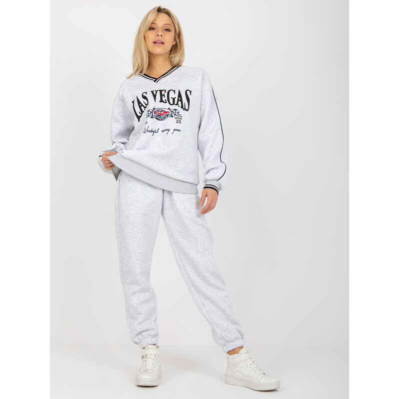 BASIC Světle šedá pohodlná teplákovka Las Vegas --light grey 85878951