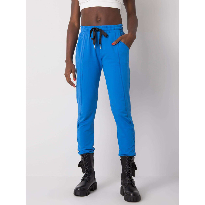 RELEVANCE Modré dámské tepláky -blue Modrá 62459598