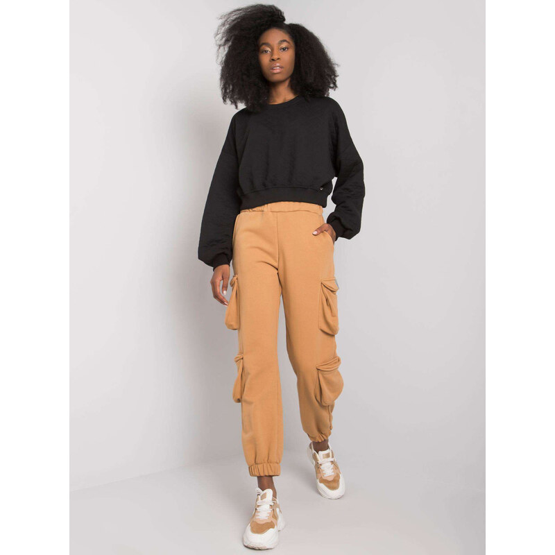 RUE PARIS Camel cargo kalhoty Mila -camel Béžová 66368537