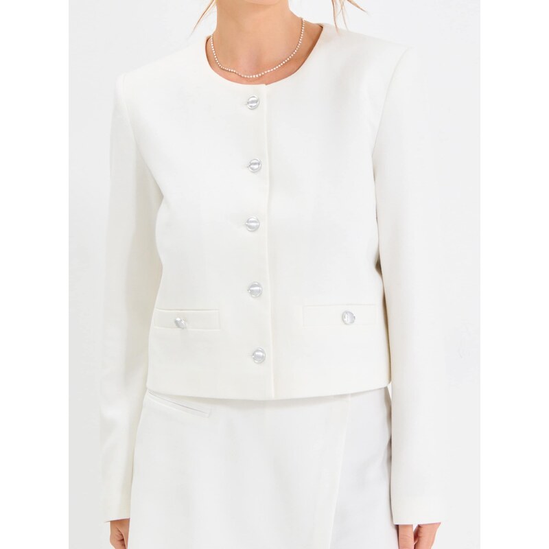 Sinsay - Blejzr - krémová 105273057