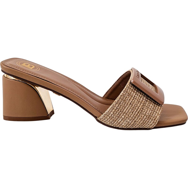 Hnědé sandály Laura Biagiotti Raffia Brown 105280266