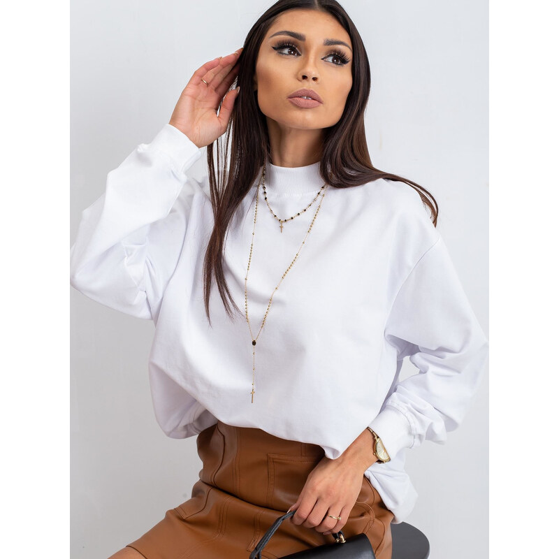 BASIC Bílá dámská mikina -white