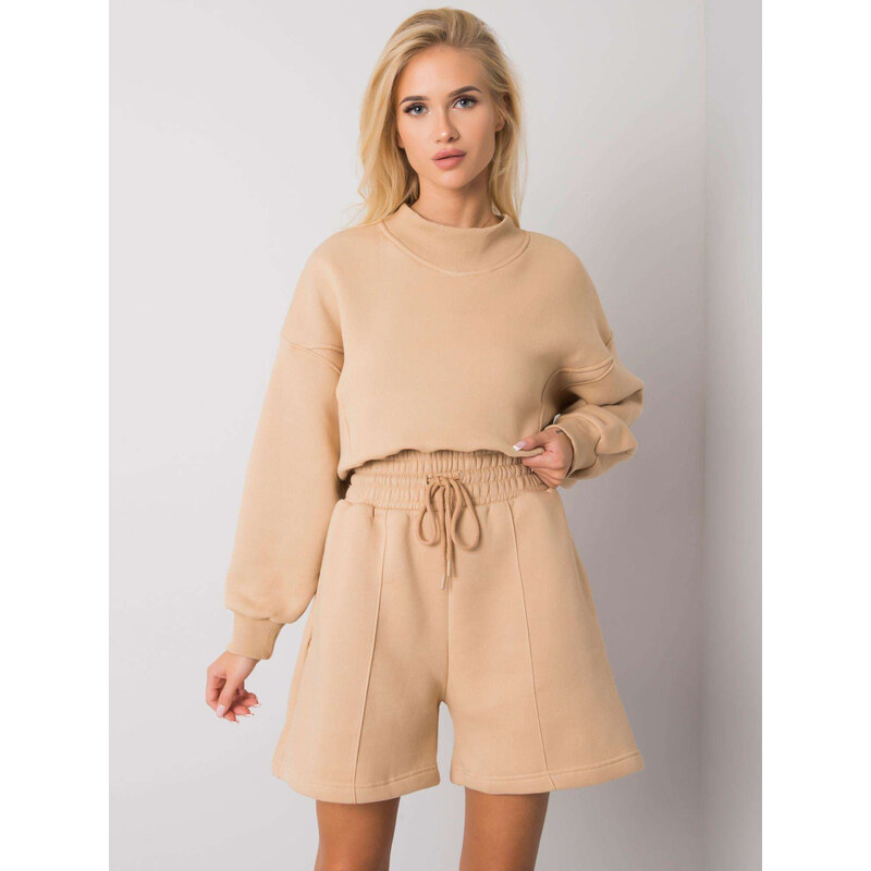 BASIC FEEL GOOD Béžové šortky do A -beige Béžová 84023906