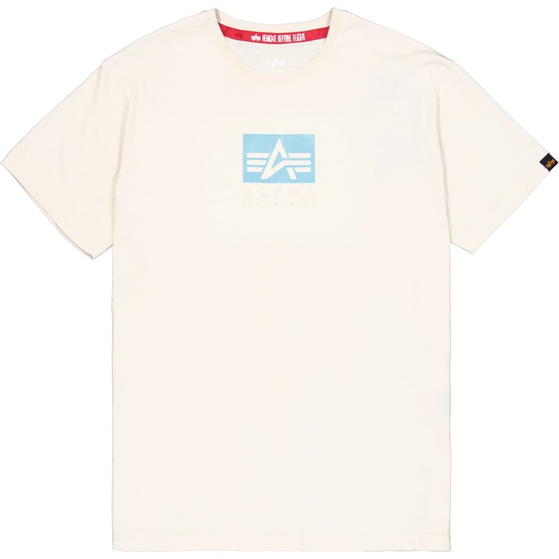 ALPHA INDUSTRIES Tričko nebeská modř / bílá