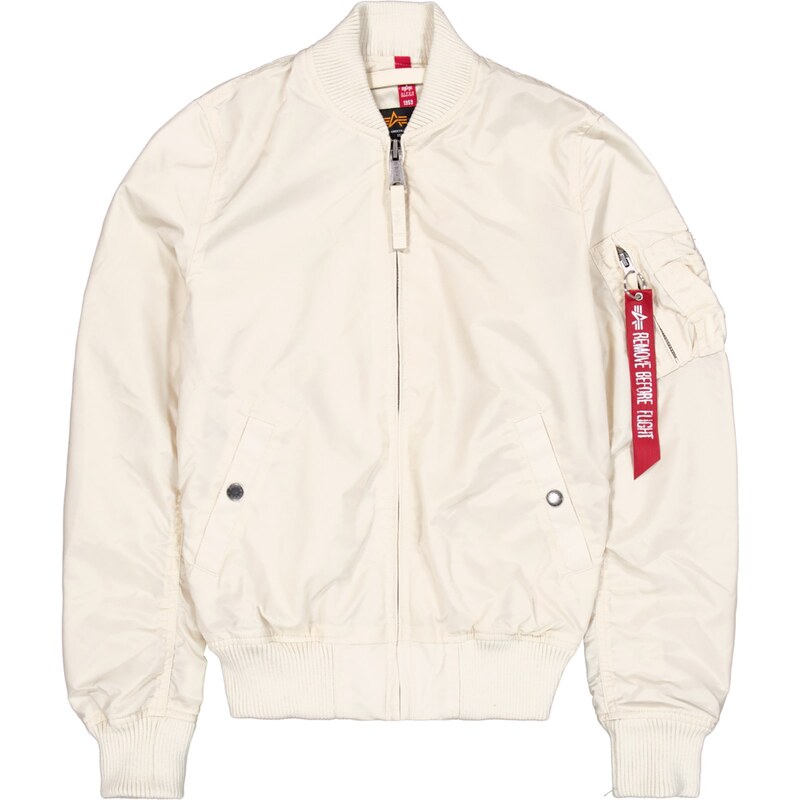 ALPHA INDUSTRIES Přechodná bunda MA-1 TT přírodní bílá
