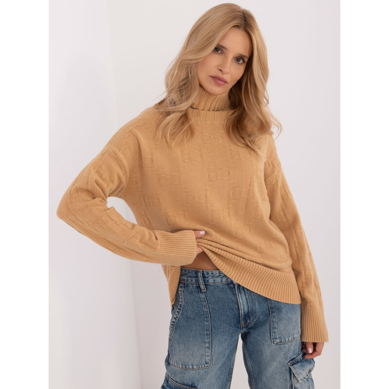 ITALY MODA Camel rolák se vzory -camel Hnědá 100037069