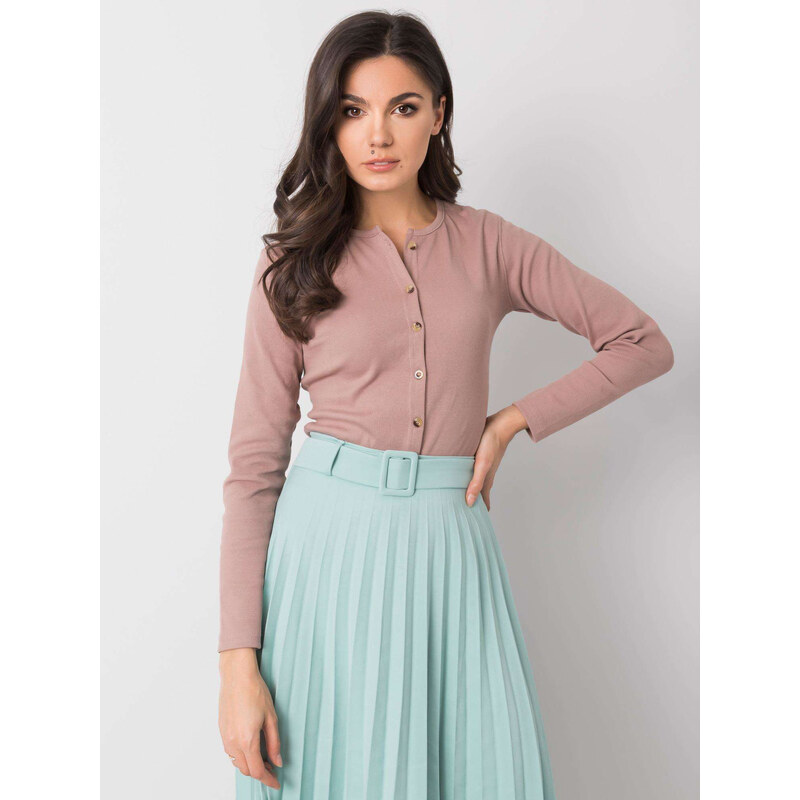 BASIC Béžové dámské body na knoflíky TW-BO-G-087.99-beige